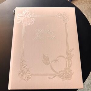 New Vintage Gibson Wedding Memories Album Scrapbook Embossed Roses Doves Bells